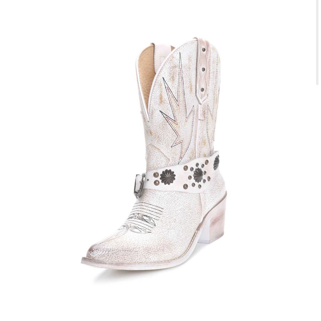 Circle G Womens Crackled Cowboy Boots